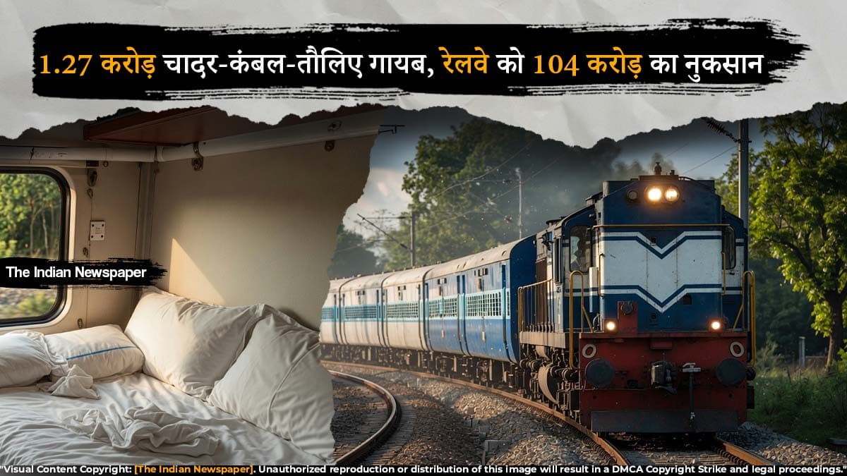RTI में खुलासा: AC कोचों से 1.27 करोड़ बेडरॉल आइटम्स गायब, ₹104 करोड़ से अधिक का नुकसान